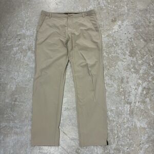 Oakley Pants Mens 36 Khaki Tan Take Pro Performance Golf Stretch Nylon